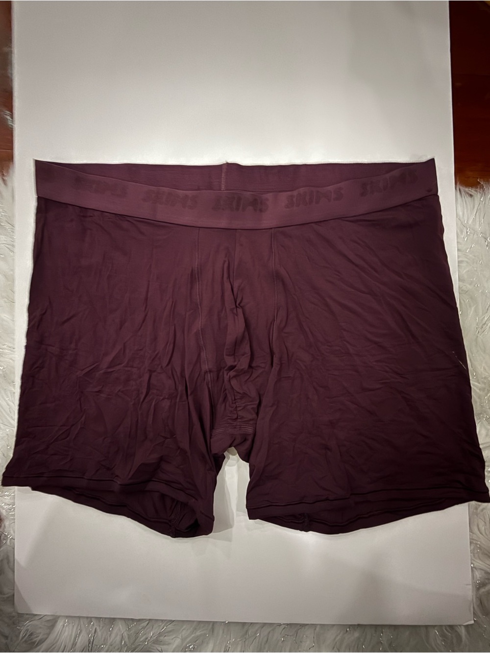 SKIMS Men's Boxer Briefs - Deep Wine